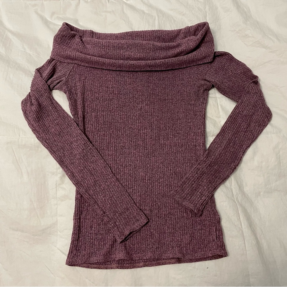 Express Off the Shoulder Long Sleeve